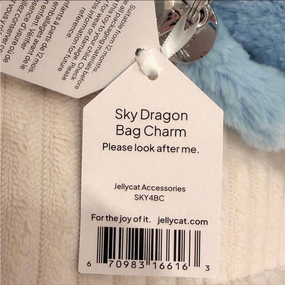Jellycat Sky Dragon Bag Charm - Picture 6 of 9
